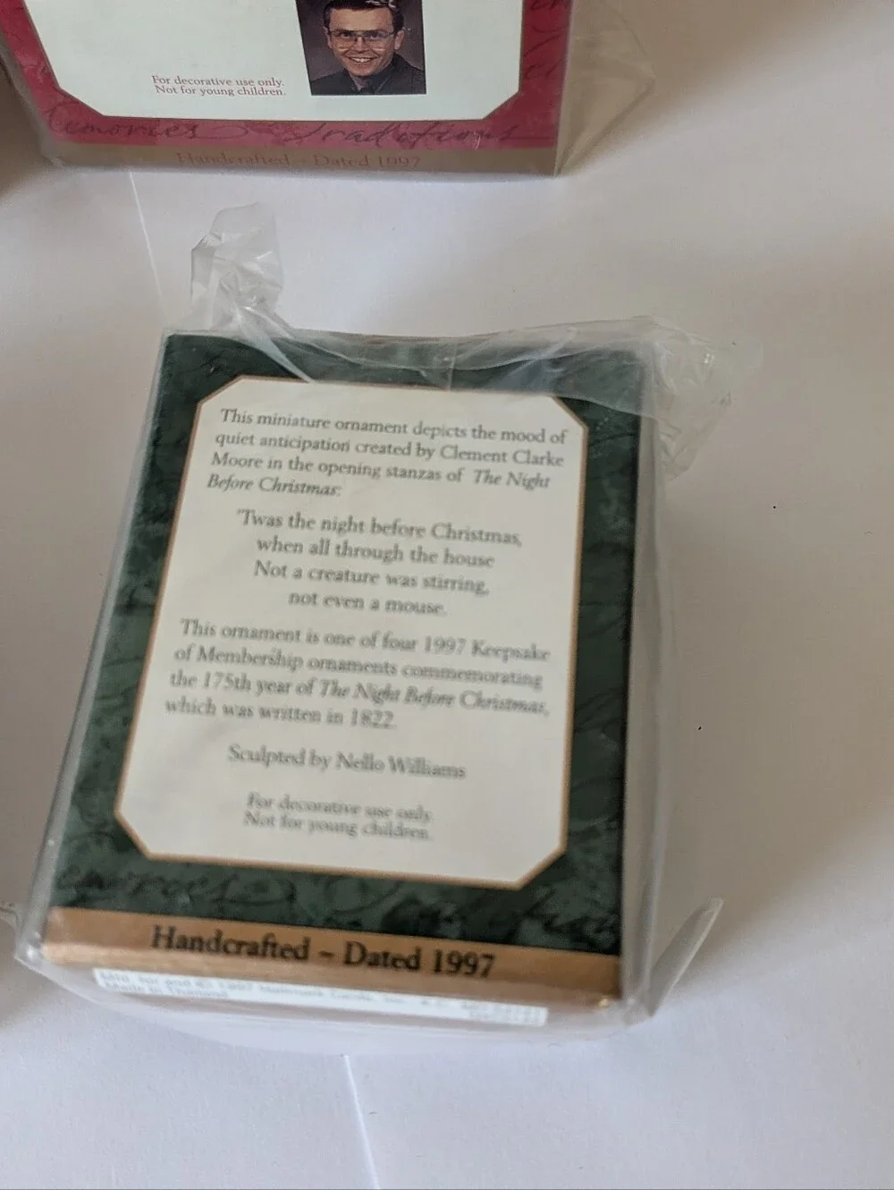 Hallmark Keepsake Collectors Club Ornament Set 4 The Night Before Christmas 1997